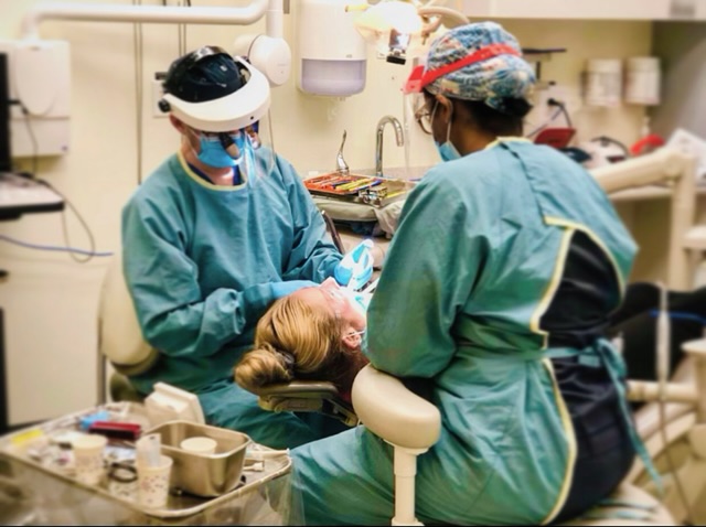 dental procedure being performed